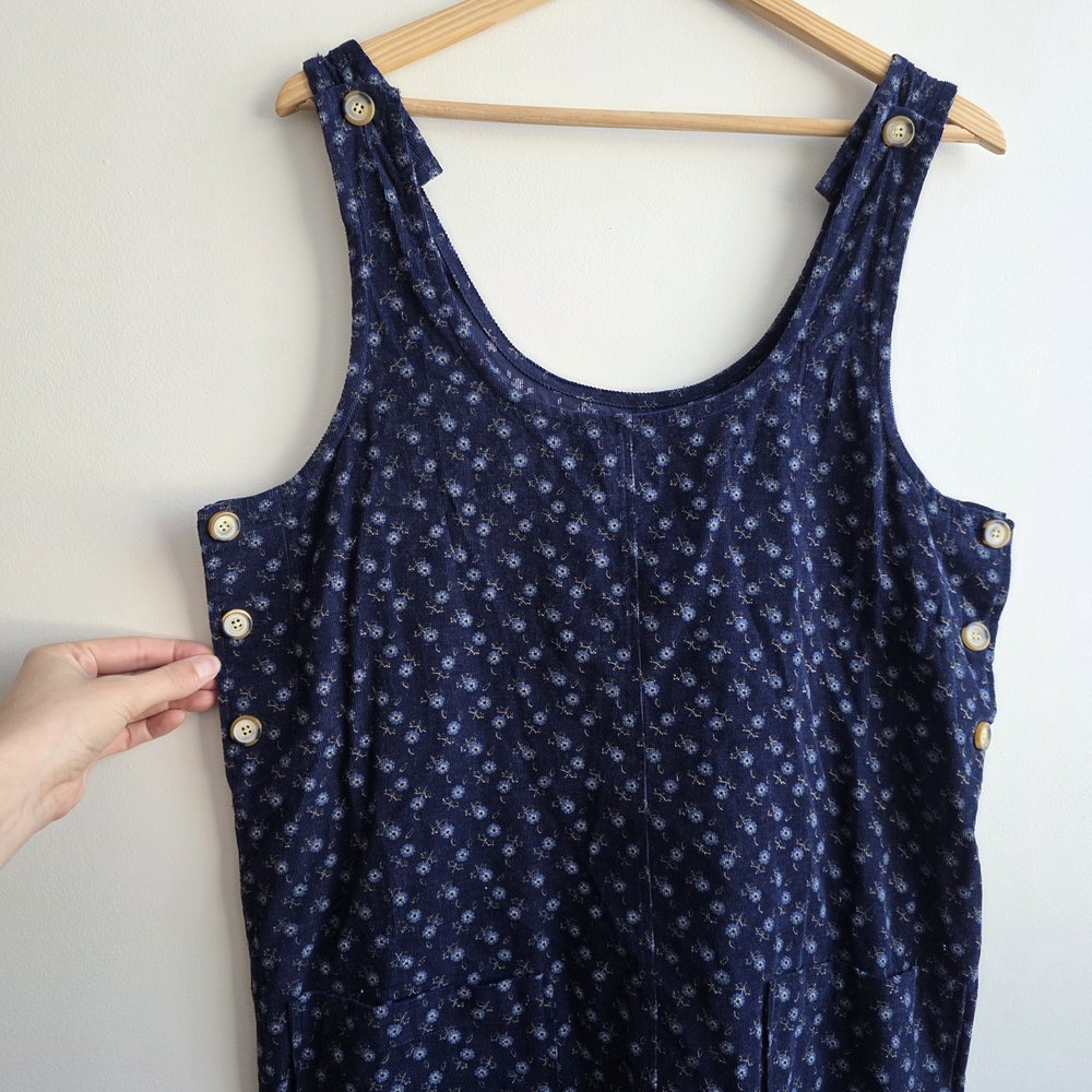 Cambridge Dry Goods‎ Blue Floral Midi Dress